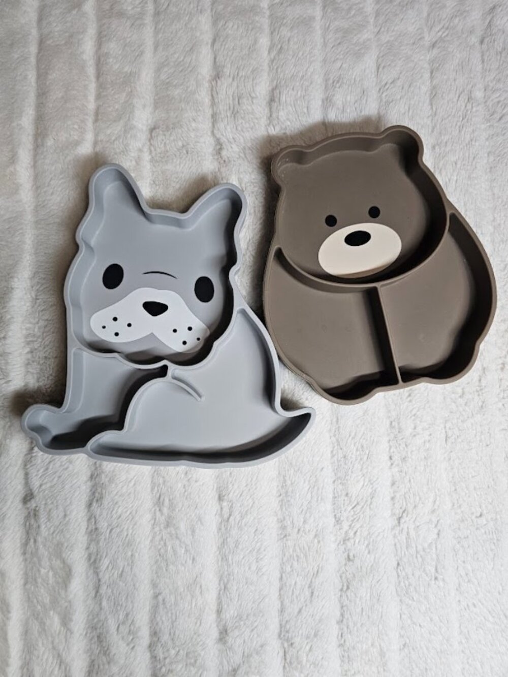Melii Silicone Suction Plate Set - Frenchie Bulldog & Bear